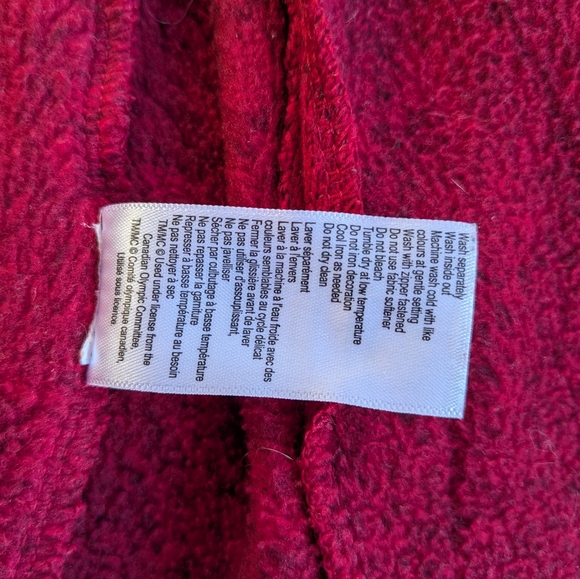 Hudson’s Bay Team Canada Olympic Zip Jacket Women’s M Red Official Outfitter HBC - Picture 5 of 13